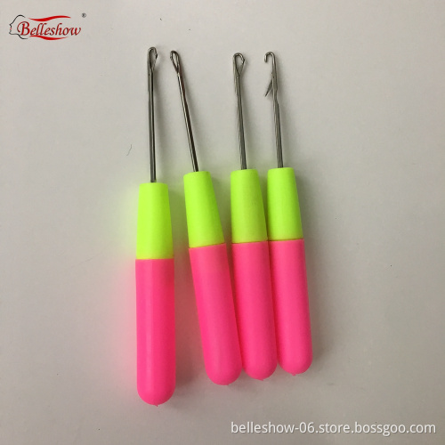 Wholesale   Big Plastic Handle Hook Pulling Hook Needle ,Ventilating Wig Needle In Hair Extension Tools 50pc/bag